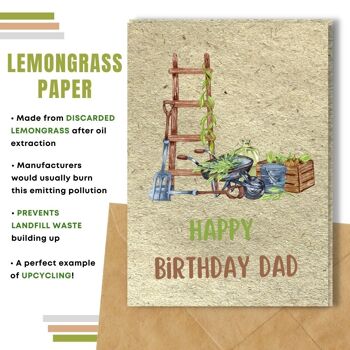 Fait à la main respectueux de l'environnement | Lot de 8 cartes d'anniversaire en papier pour graines à planter ou matériau organique. 10