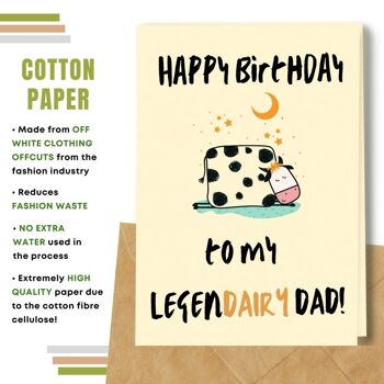 Fait à la main respectueux de l'environnement | Graines plantables ou cartes d'anniversaire en papier de matière organique Legendairy Dad Single Card 5