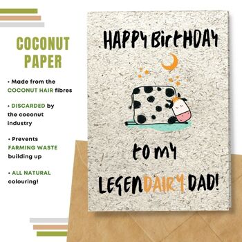 Fait à la main respectueux de l'environnement | Graines plantables ou cartes d'anniversaire en papier de matière organique Legendairy Dad Single Card 9