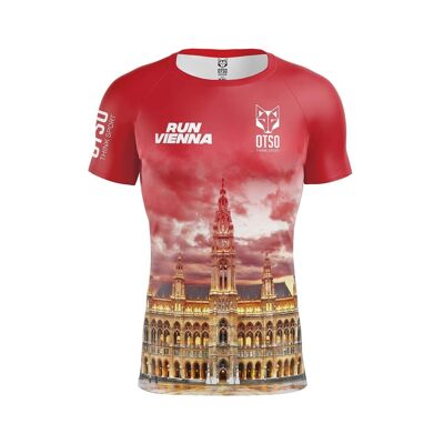 Führen Sie das Wiener Rathaus Herren Kurzarm T-Shirt