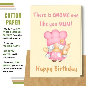 Fait à la main respectueux de l'environnement | Lot de 8 cartes d'anniversaire en papier pour graines à planter ou matière organique Mother Gnome 3
