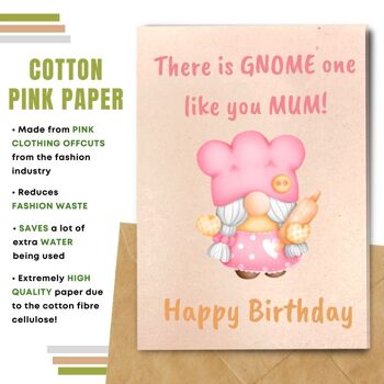 Fait à la main respectueux de l'environnement | Lot de 8 cartes d'anniversaire en papier pour graines à planter ou matière organique Mother Gnome 6
