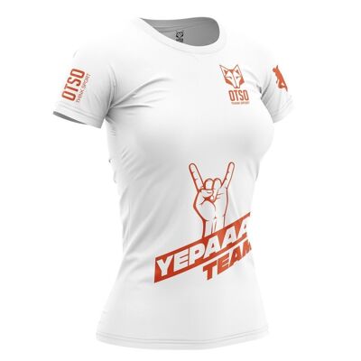 T-shirt Manches Courtes Femme Yepaaa Blanc (Outlet)