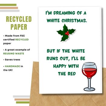 Fait à la main respectueux de l'environnement | Lot de 5 cartes de Noël en papier pour graines plantables ou matières organiques 11