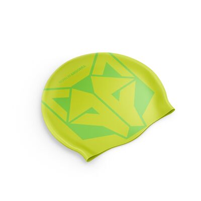 Fluo Yellow & Fluo Green Swimming Cap