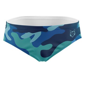 Slip de Bain Homme Camo Bleu 1