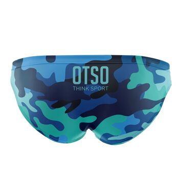 Slip de Bain Homme Camo Bleu 2