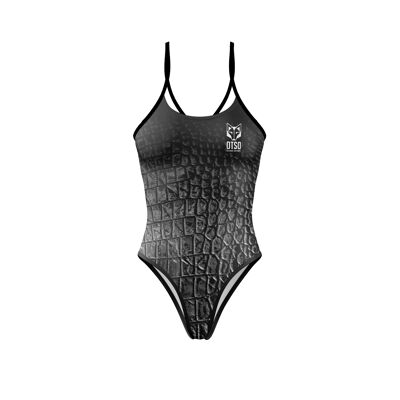 Costume da bagno donna serpente nero