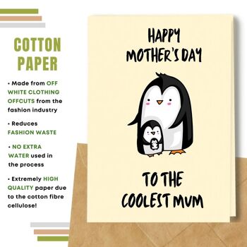 Fait à la main respectueux de l'environnement | Lot de 5 cartes de fête des mères en papier à planter ou en matériau organique 4