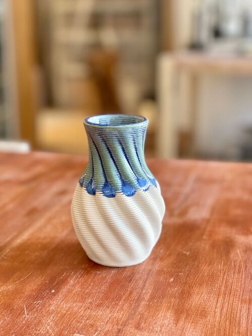 Vase Inspire S (white, blue)
