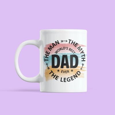World's Best Dad Ever Mug with Matching Coaster with Matching Coaster