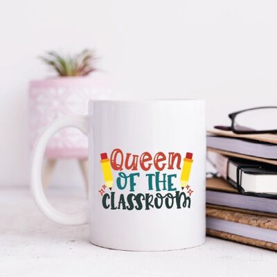 Queen Of The Classroom Mug with Matching Coaster
