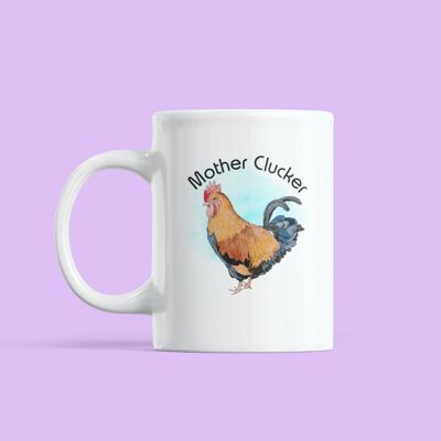 Mother Clucker Mug with Matching Coaster
