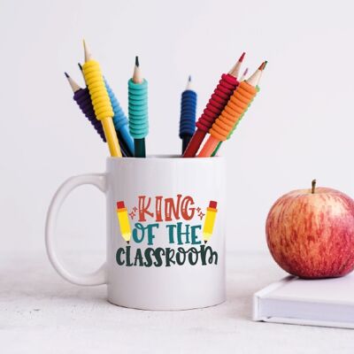 King Of The Classroom Mug with Matching Coaster