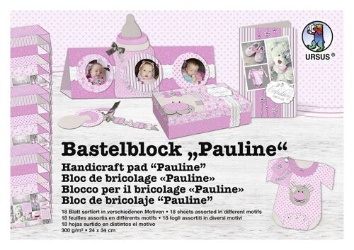 Bastelblock "Pauline", 24 x 34 cm