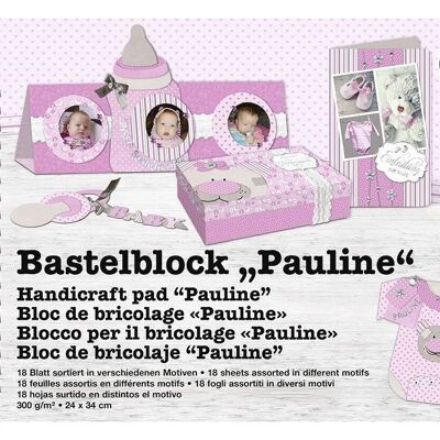 Bastelblock "Pauline", 24 x 34 cm