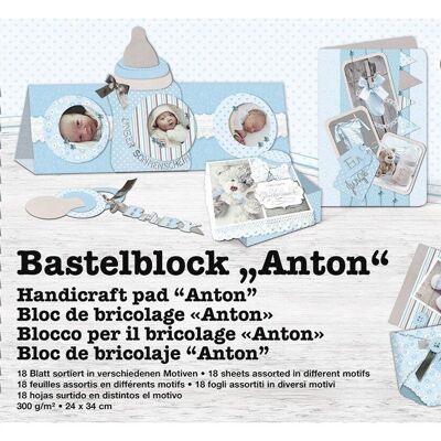 Bastelblock "Anton", 24 x 34 cm