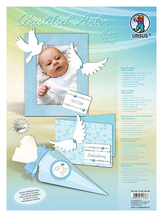 Bastelset "Anton - Meine Taufe"