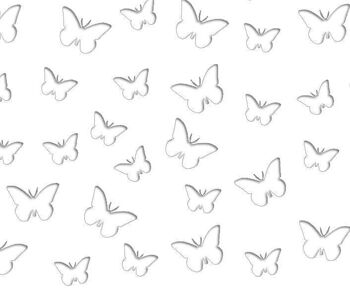 Carte silhouette "Papillons, blanc éclatant", 23 x 33 cm 6