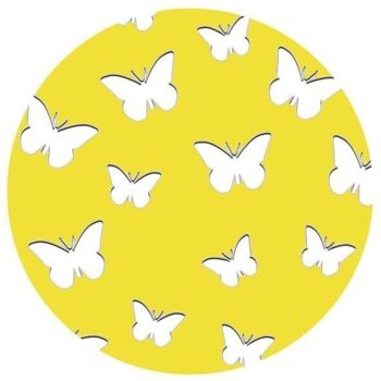 Carte silhouette "Papillons, jaune soleil", 23 x 33 cm 8