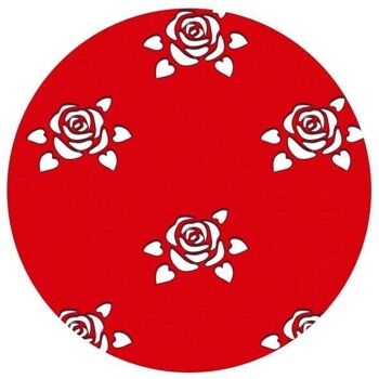 Carte silhouette "Roses, rouge rubis", 23 x 33 cm 3