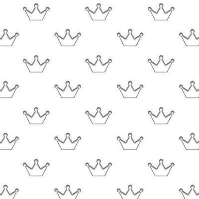 Silhouette card "Crowns, bright white", 23 x 33 cm
