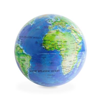 Globe, Magic, 360º, tournant, bleu
