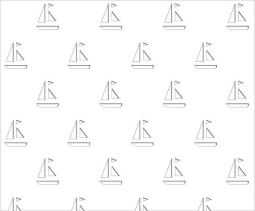 Silhouetten-Karton "Segelboote, hochweiß", 23 x 33 cm