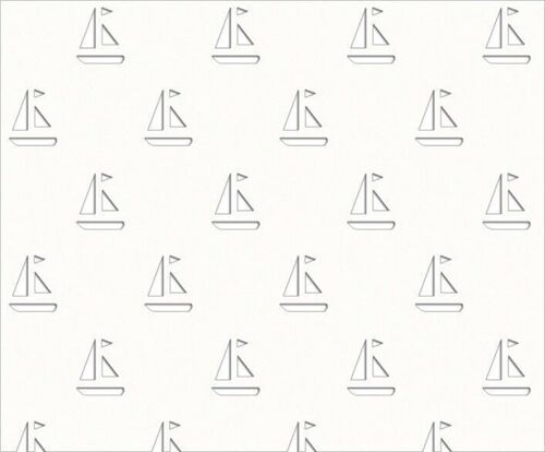 Silhouetten-Karton "Segelboote, weiß", 23 x 33 cm