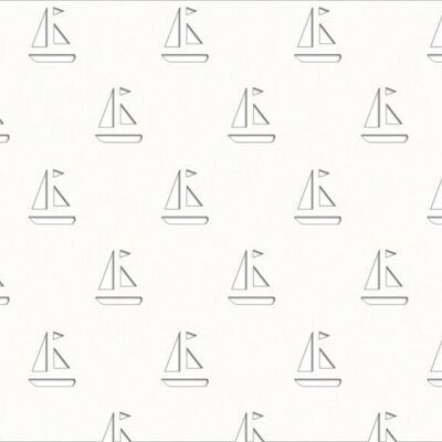 Silhouetten-Karton "Segelboote, weiß", 23 x 33 cm