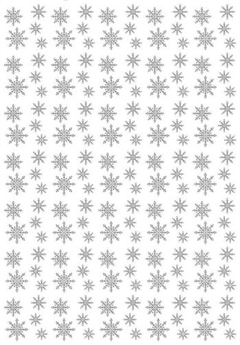 Carton silhouette "Cristaux de glace, blanc brillant", 23 x 33 cm 7