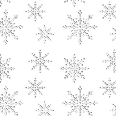 Cartone sagomato "Cristalli di ghiaccio, bianco brillante", 23 x 33 cm