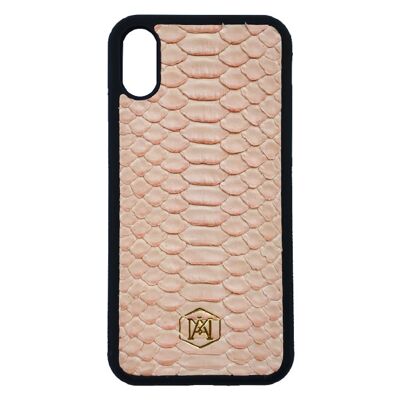 Pink Iphone X / XS Cover in Python skin