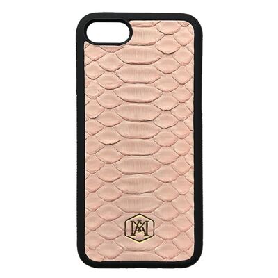 Iphone 7/8-Hülle in Pink Python-Haut