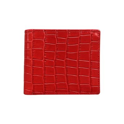 Men's wallet in genuine Red leather