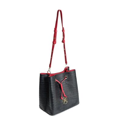 Lilith bucket bag in genuine leather