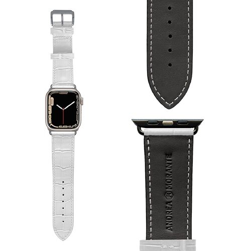 Cinturino Apple Watch Bianco - interno nero