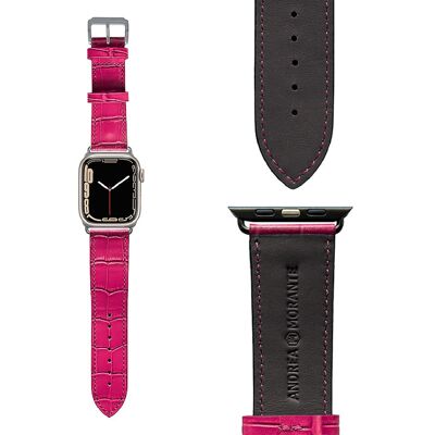 Correa rosa para Apple Watch - Interior negro