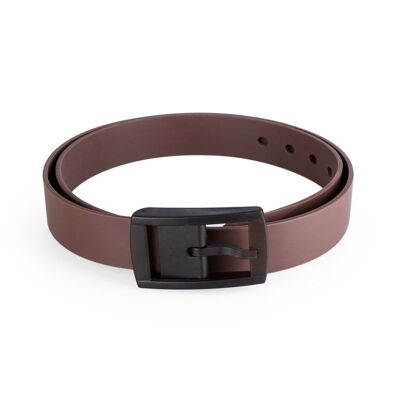 Belt, The Traveler, adjustable, brown, silicone