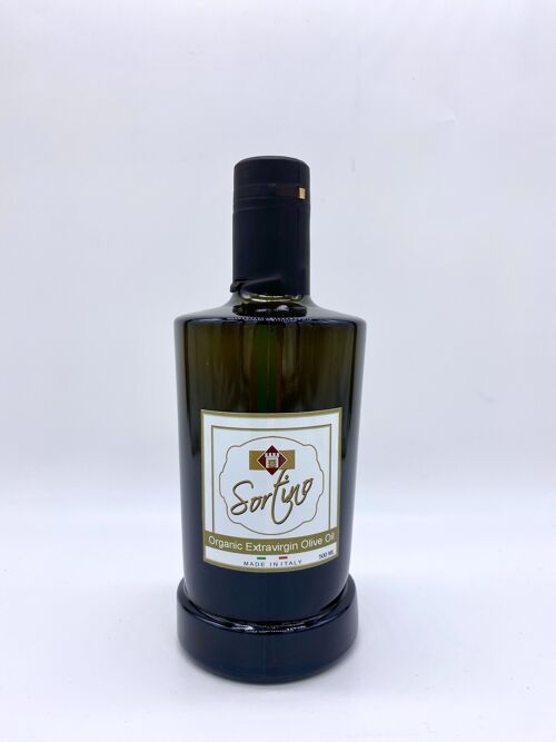 Olio Extravergine d'oliva Biologico  100% Made in Italy - Bottiglia in Vetro 500 ML