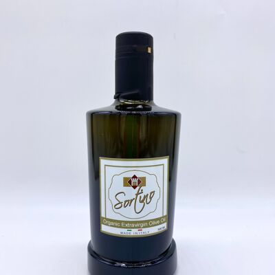 Olio Extravergine d'oliva Biologico  100% Made in Italy - Bottiglia in Vetro 500 ML