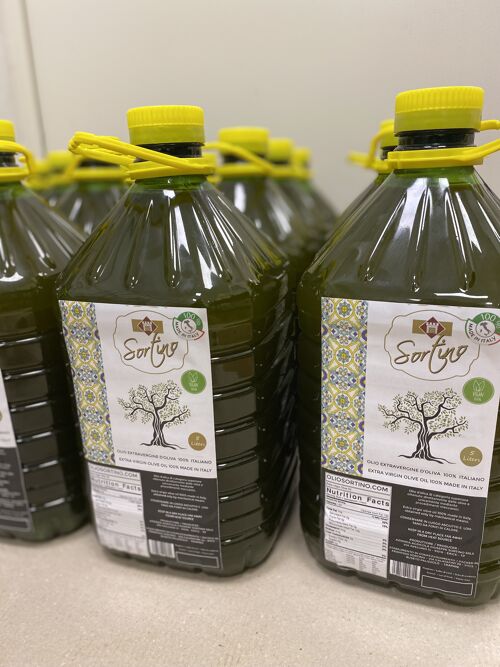 Olio Extravergine d'oliva  100% Made in Italy - PET da 5 litri