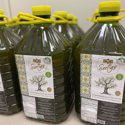 Huile d'Olive Extra Vierge 100% Made in Italy - 5 litres PET