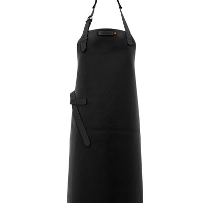 XAPRON - Tablier cuir KANSAS - taille XL/89 cm long - col Black BLACK EDITION