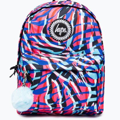 HYPE HIGHLIGHTER ZEBRA BACKPACK