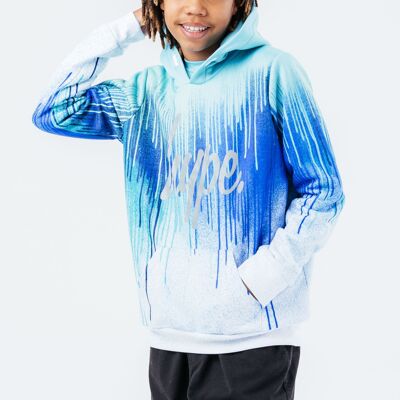 HYPE TEAL DRIPS KIDS HOODIE