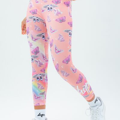 HYPE BUTTERFLY FIELD CROP KIDS LEGGINGS