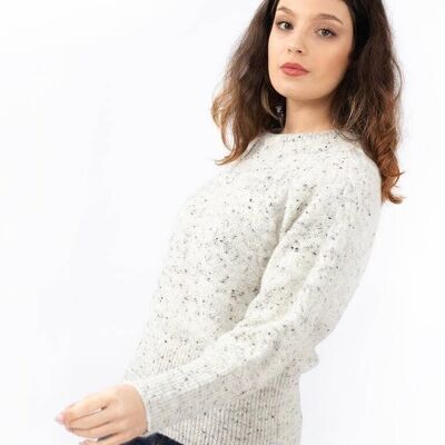 Maglia Basic Camel Misto con grigio e nero