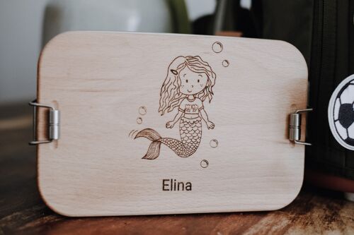 Lunchbox, Meerjungfrau, Edelstahl