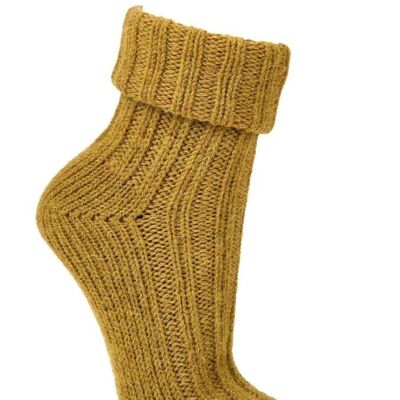 2 pairs of colorful alpaca socks "Color" - Goldenrod